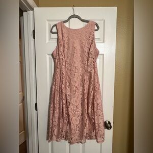 Danny & Nicole Blush Pink Lace Dress